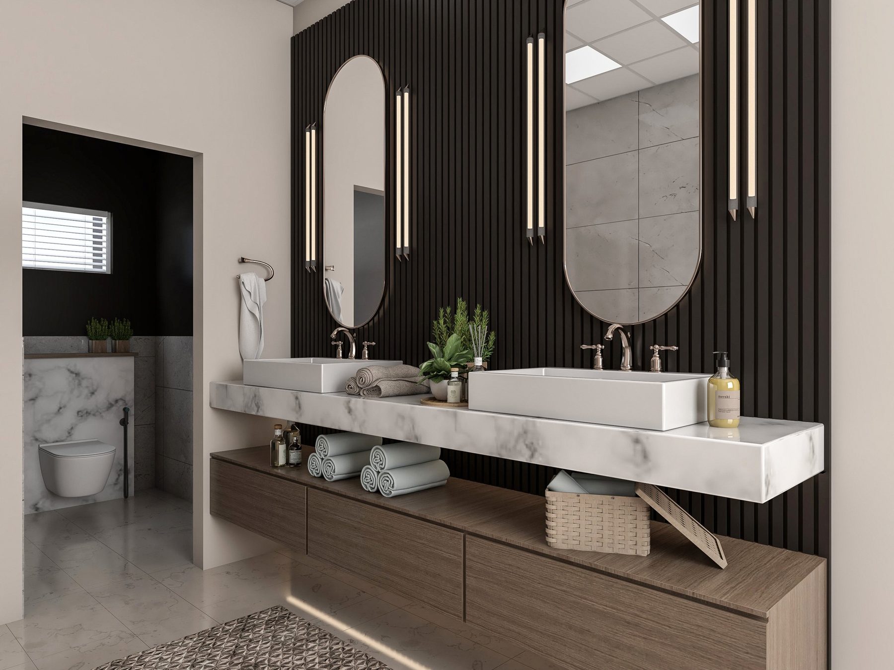 Master ensuite bathroom visualization