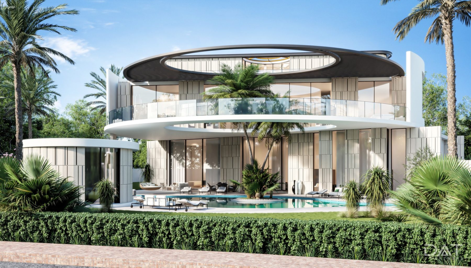 HAV Villa, DAT Architecture, circular canopy roof