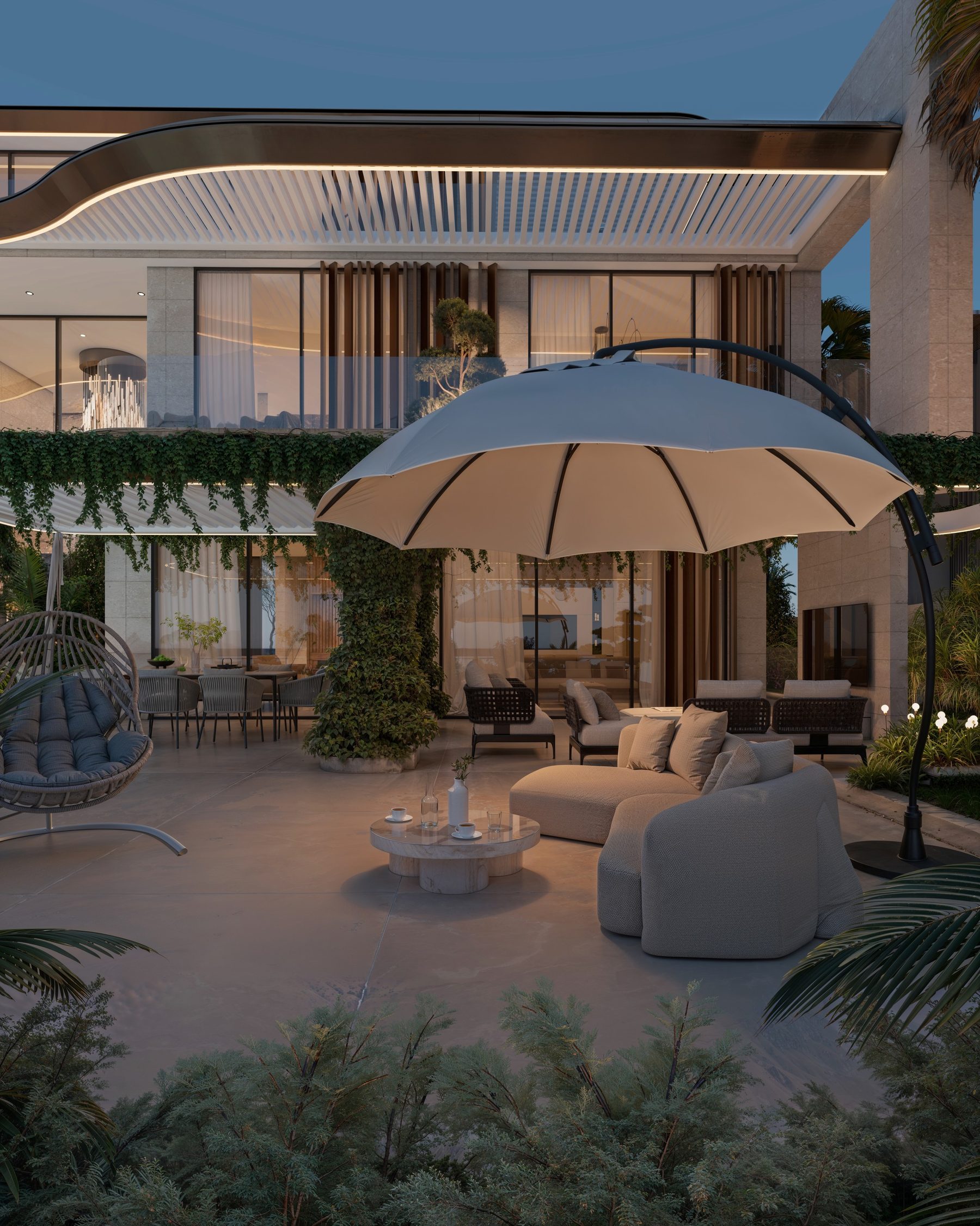 Villa IG02 outdoor lounge terrace